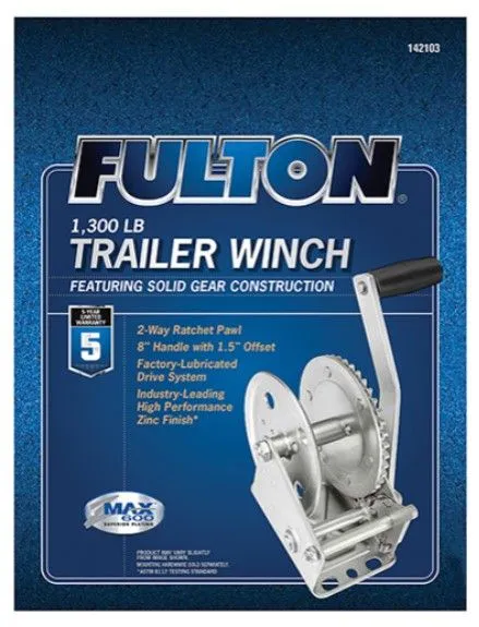 Single-Speed, 1,300lbs Winch